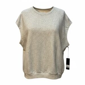 Wear It To Heart Chelsea Sleeveless Sweatshirt Oatmeal Medium